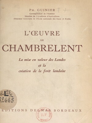cover image of L'œuvre de Chambrelent